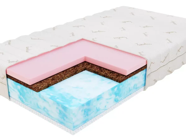 Materac piankowy ERGO z BIO FOAM, VISCO, lateksem i kokosem – dwustronny H3/H4